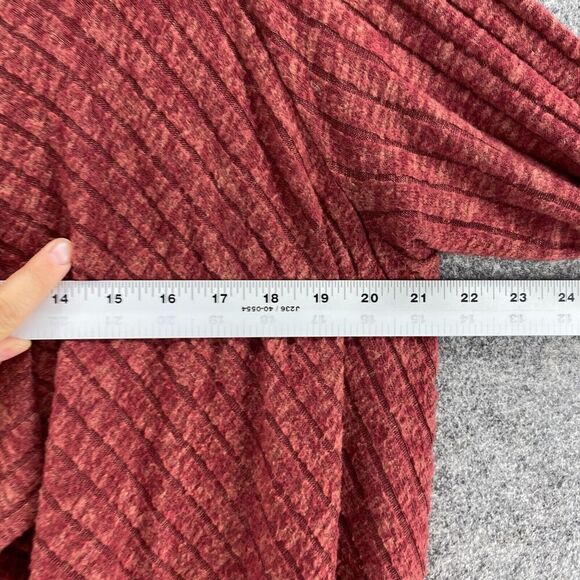 Boneau Cardigan Women XL Red V-Neck Long Sleeve One Button Knit Rayon Casual - Picture 7 of 9